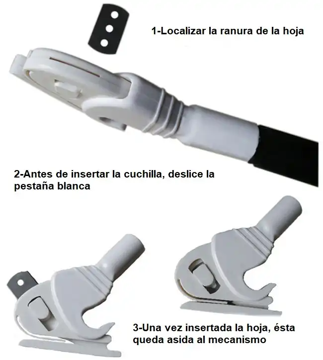 cambio de cuchila en Cutter con Mango Cortador Suelo de Banners