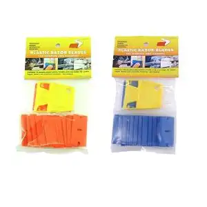 rasqueta con cuchillas de policarbonato 25 unidades