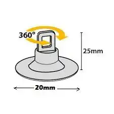 Colgador Adhesivo De Techo giratorio