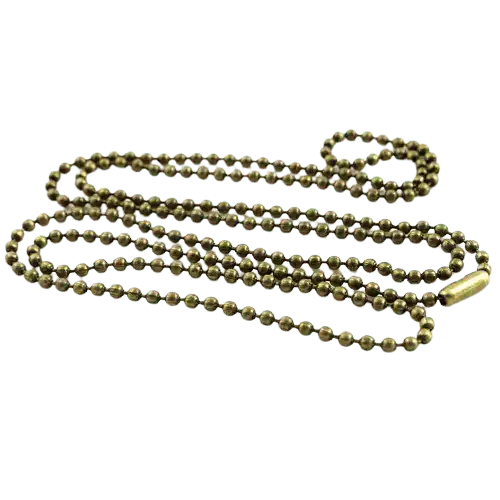 Cadena de bolas bronce