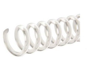 Espiral De Plástico Blanco Paso 64