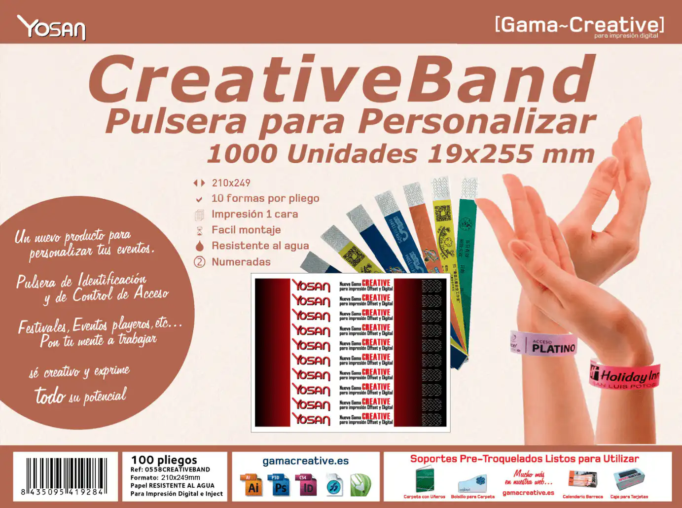 pulseras personalizables gama creative