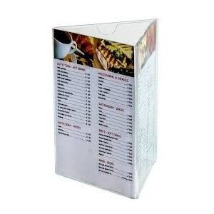 porta menus triangular