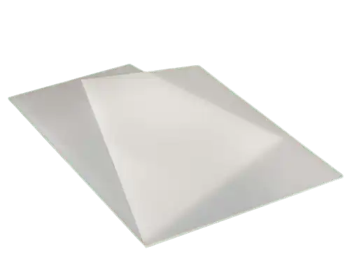 Placa de metacrilato de extrusión blanco ópalo