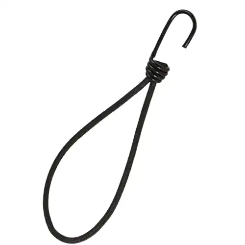 gancho metálico con elástico para lonas