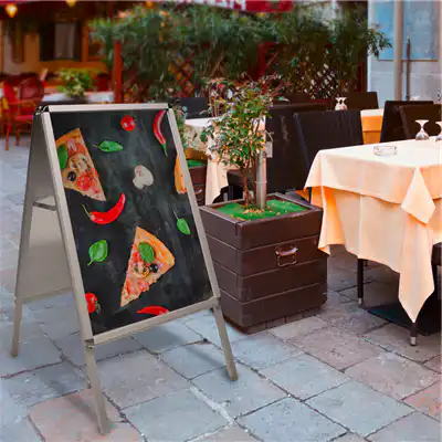 Caballete publicitario de aluminio Stand 70x100cm