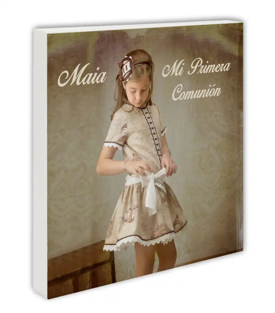 Taco De madera Con Impresión Fotográfica