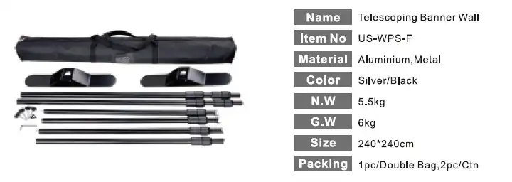 Expositor Mural de aluminio