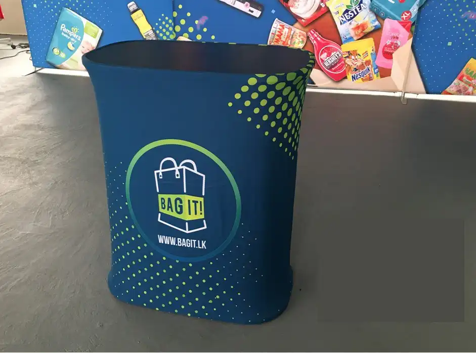 mesa expositora promocional