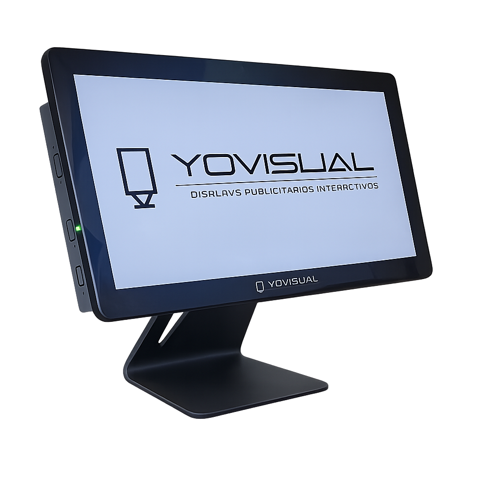 pantalla publicitaria de sobremesa