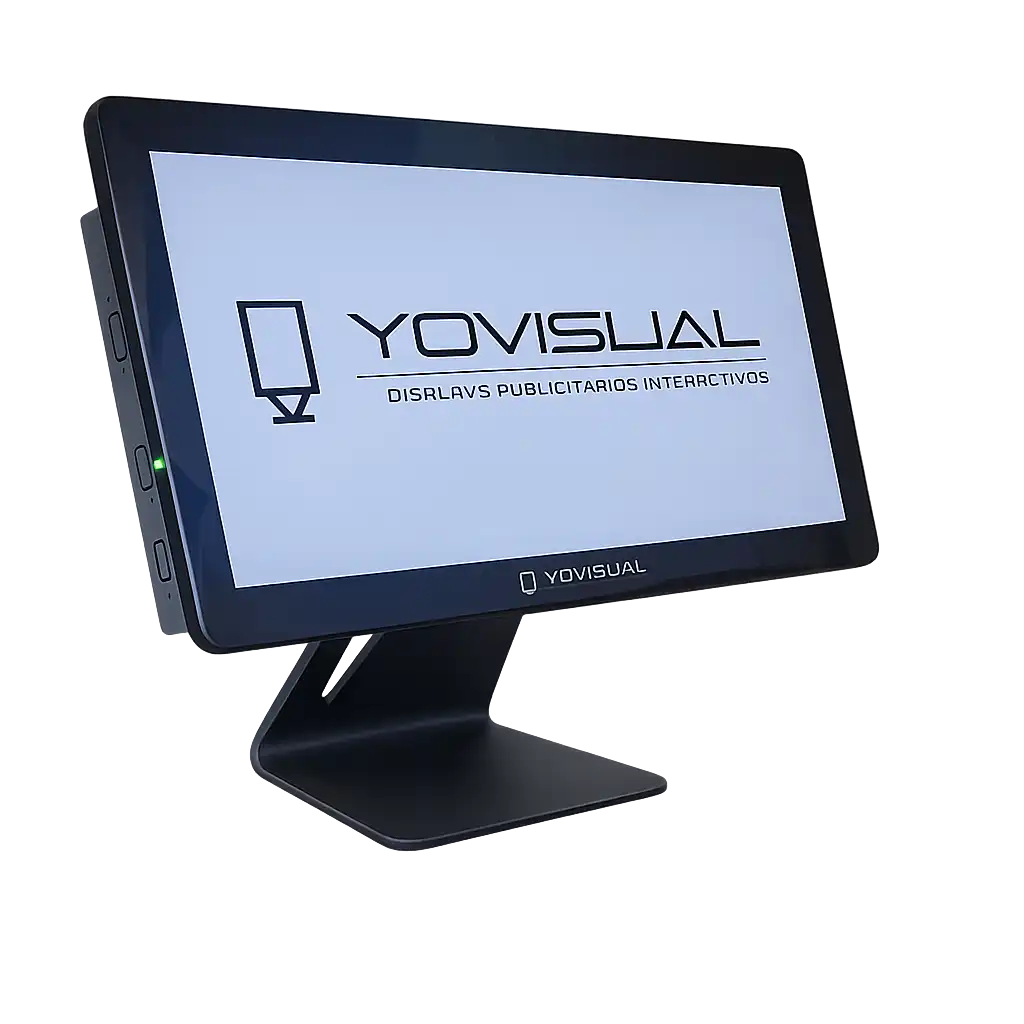 pantalla publicitaria de sobremesa