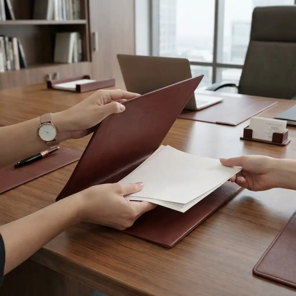 carpetas flexibles burdeos