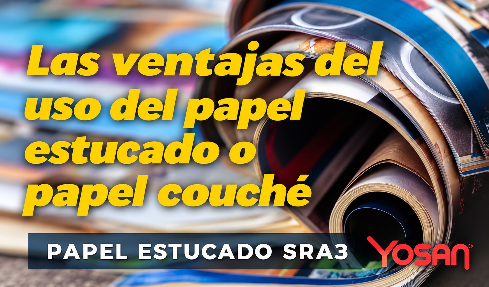 Papel estucado SRA3 Yosan en acabado brillo y mate para impresión digital profesional en MerkaPrinter