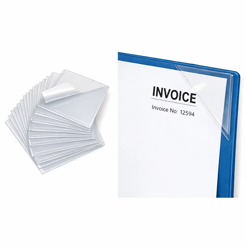 esquineras autoadhesivas para organizar documentos