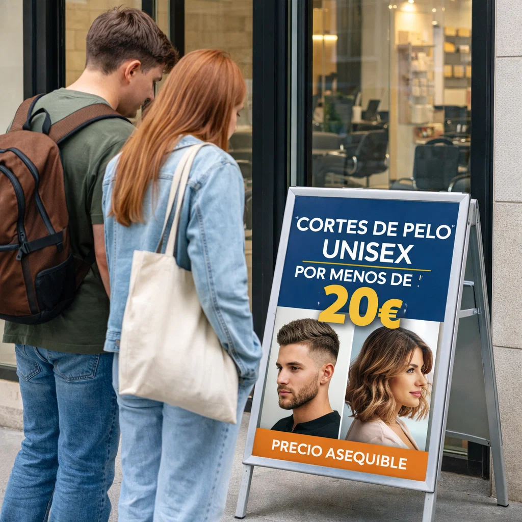 Caballete publicitario de aluminio Stand 70x100cm