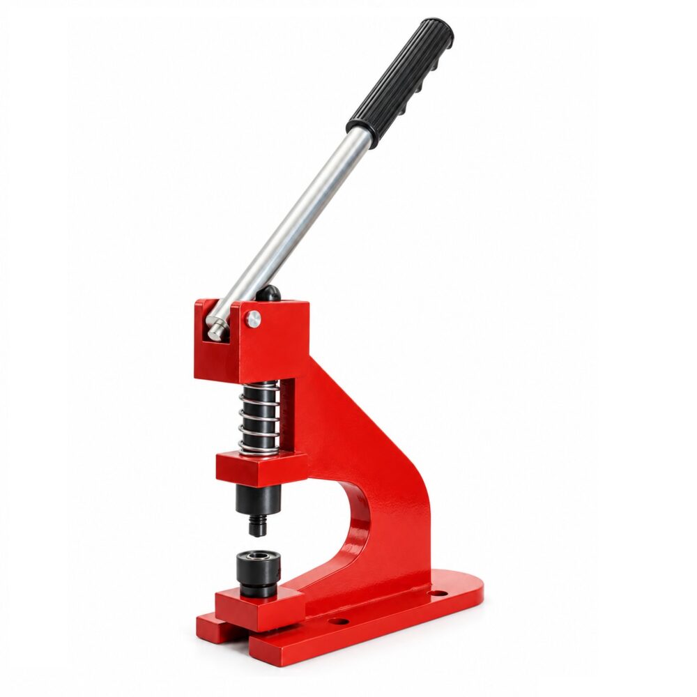 Olladora manual autoperforante HPS025 con boquilla de 12 mm para lona de PVC