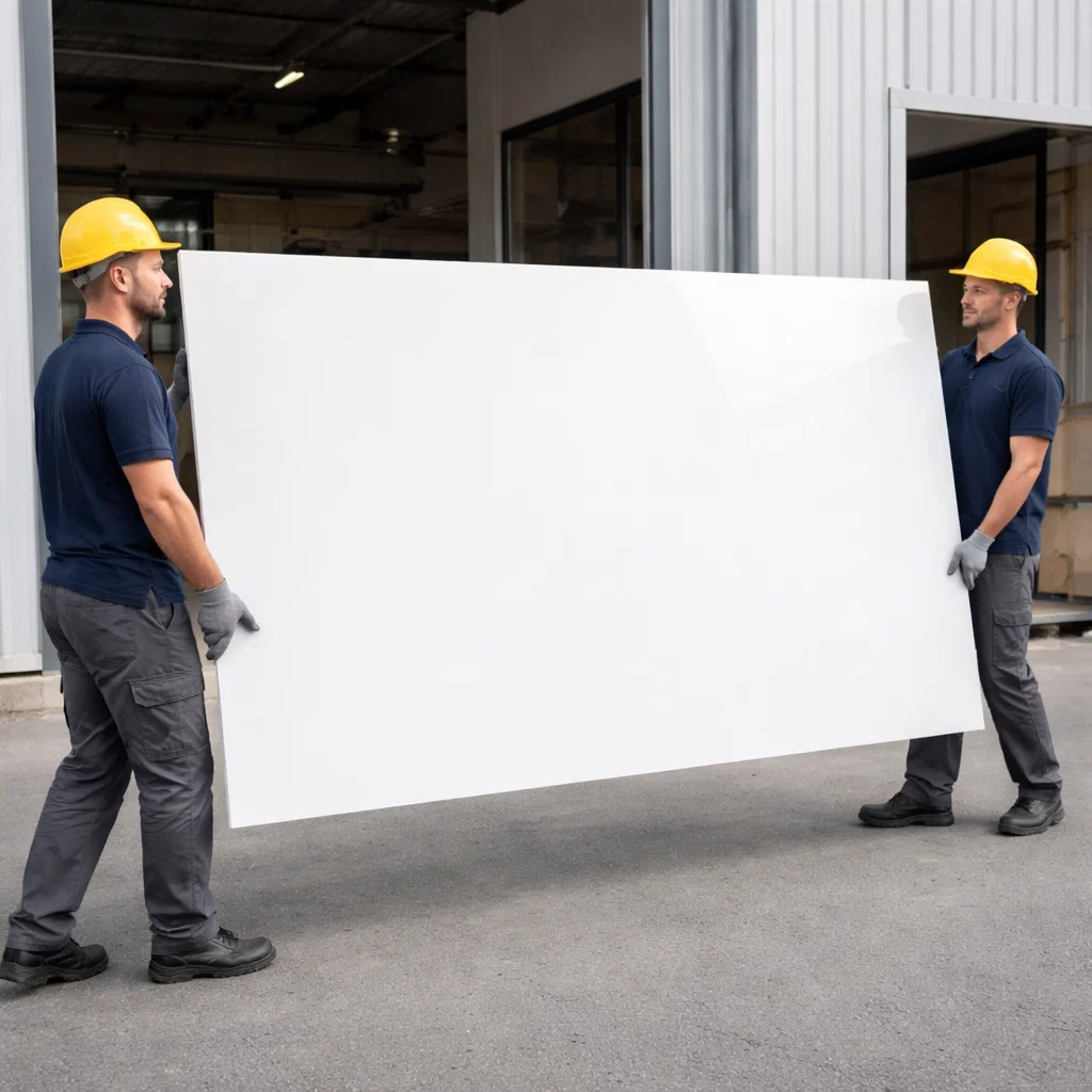 metacrilato PMMA blanco opaco para rotulación