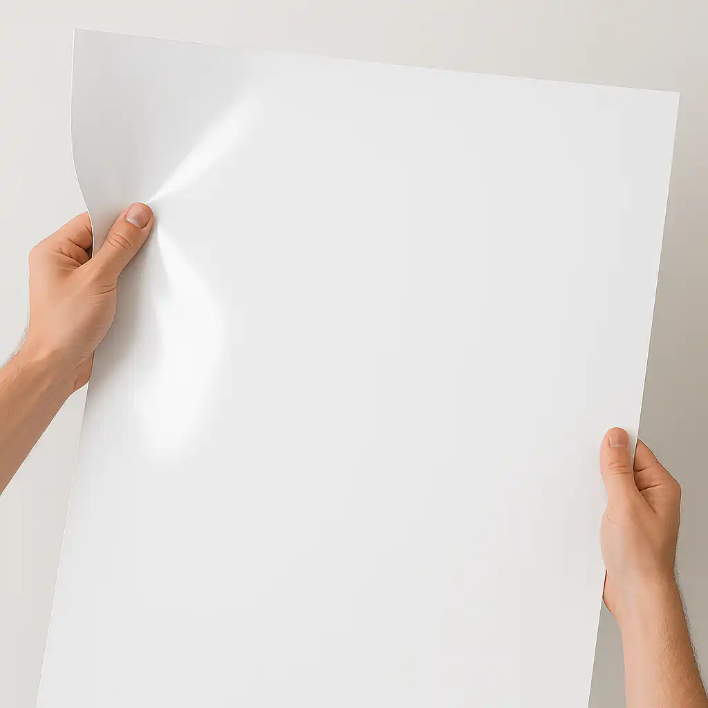 pvc blanco brillo para impresion digital