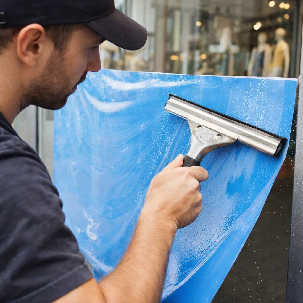 espátula limpia cristales para vinilo