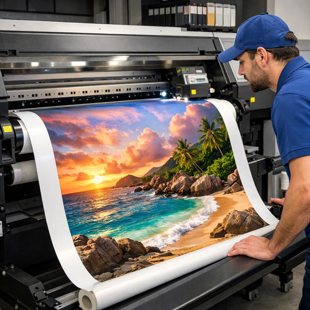 Vinilo de Impresión Monomérico Blanco 100 Micras