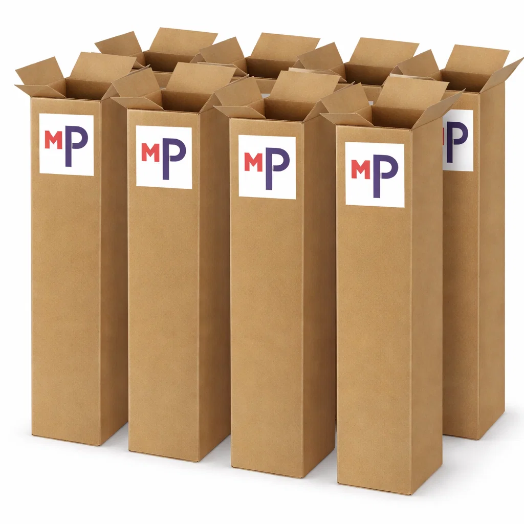 Embalaje de cartón para roll up de 100 cm