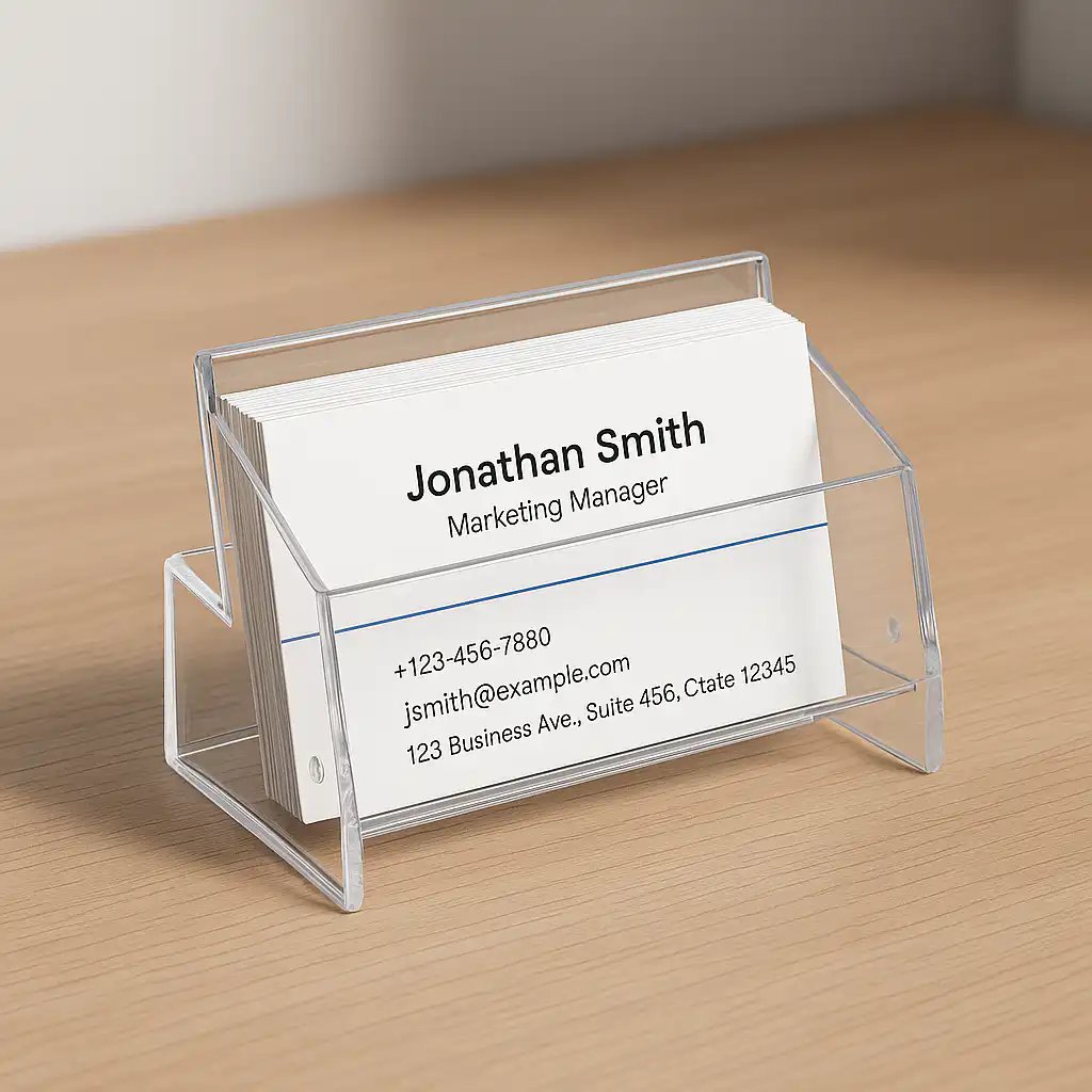 Caja De Plástico Expositor para Tarjetas