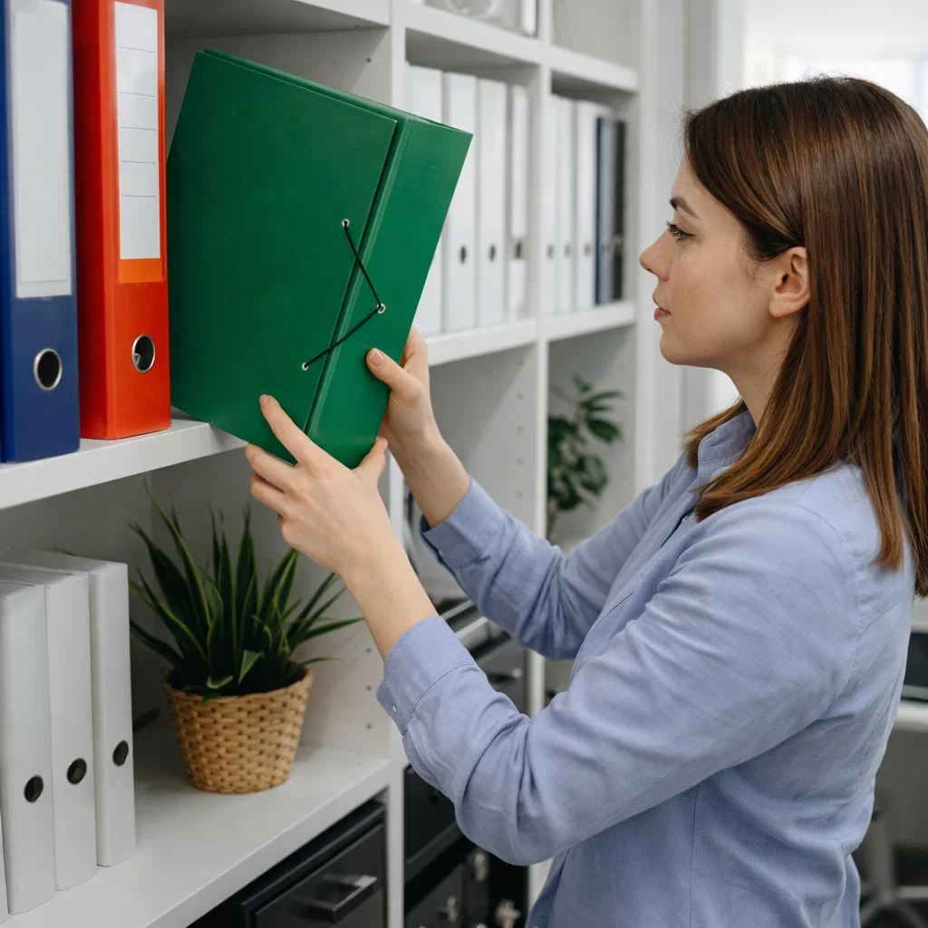 Carpetas de Proyecto con Gancho Verde A4/A3 con cierre de gancho y goma y lomo resistente