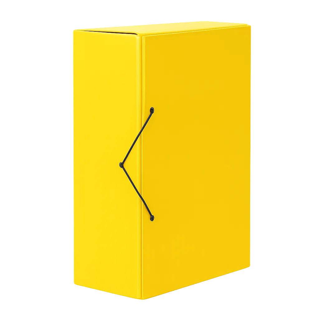 carpeta de proyecto amarilla