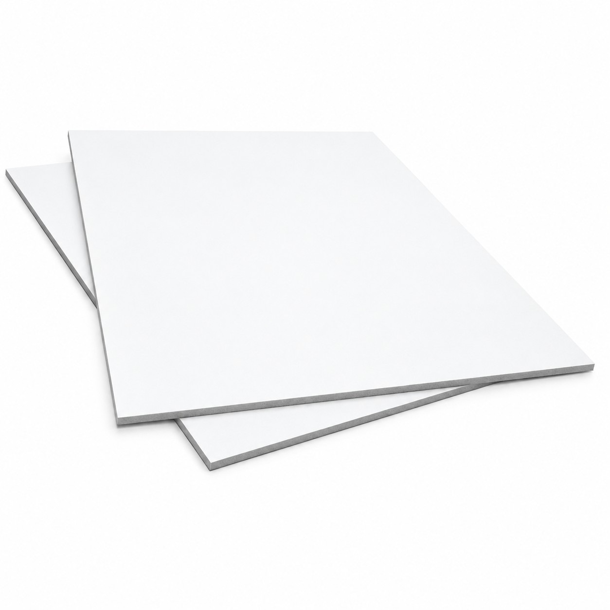 Cartón pluma 10mm blanco usado como panel de señalización interio