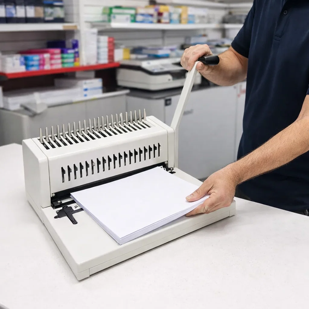 Encuadernadora Yosan 100 A 21 manual