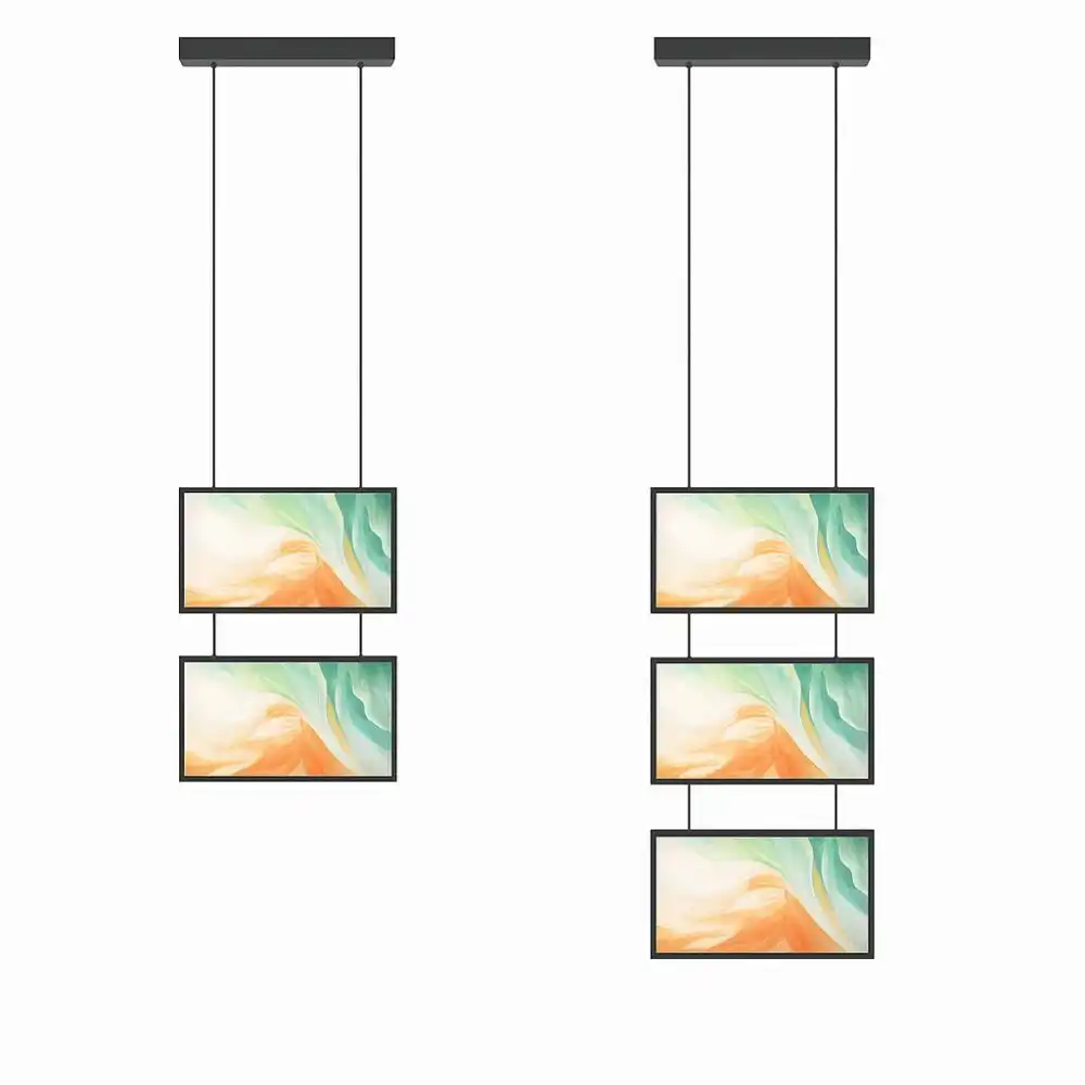 pantalla de escaparate múltiple colgante