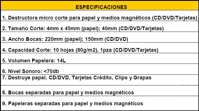 especificaciones tecnicas 1010