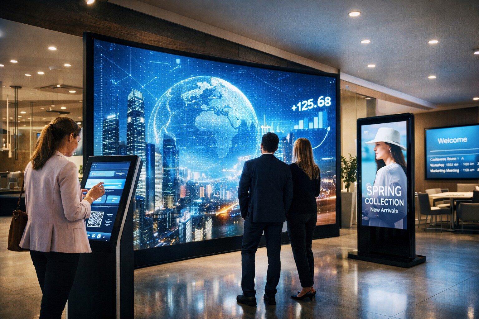 Señalización digital interactiva y pantallas profesionales Yovisual para negocios