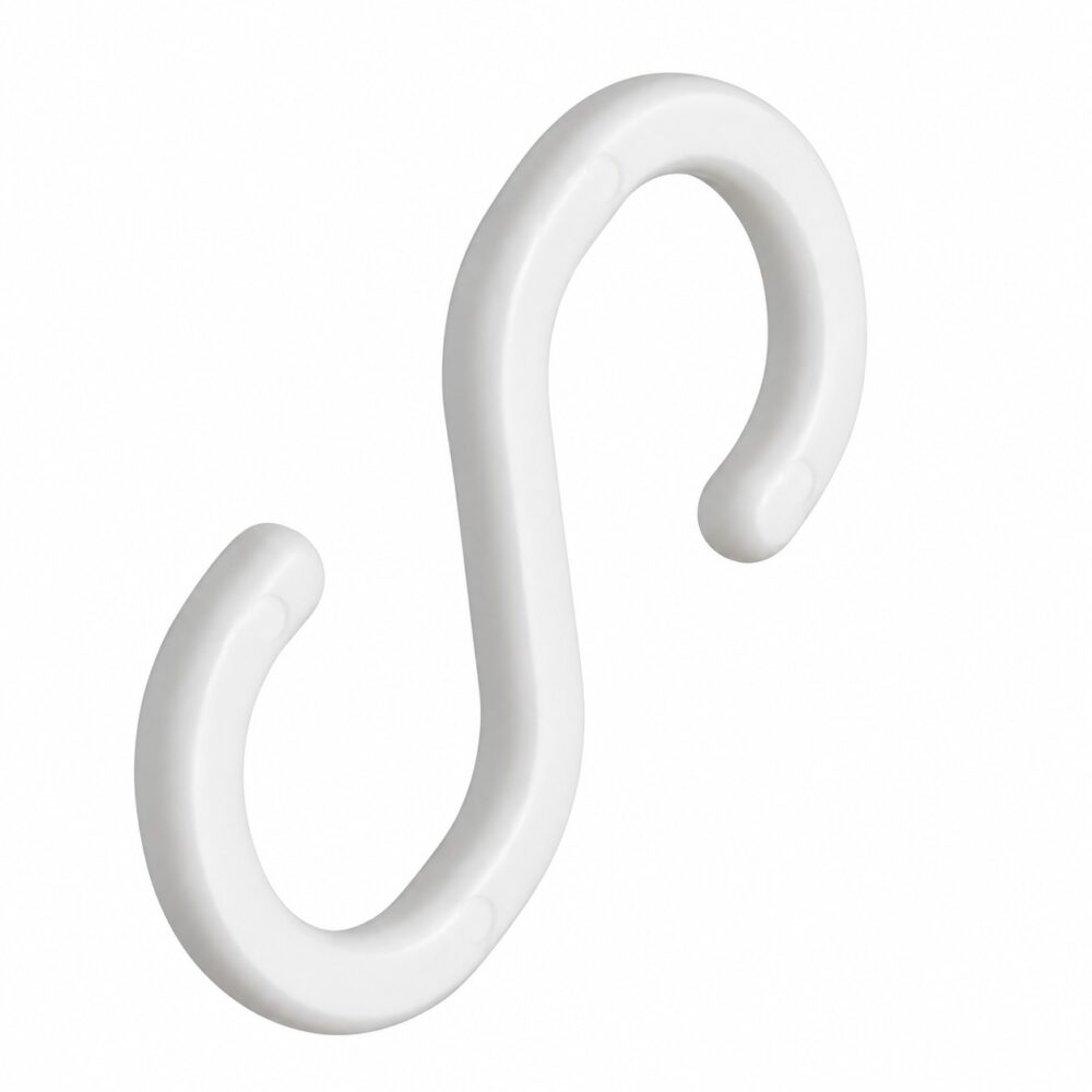Gancho en forma de S Plástico Blanco