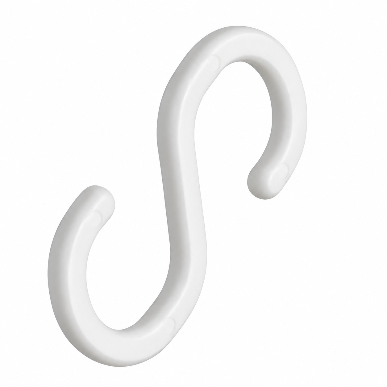 Gancho en forma de S Plástico Blanco