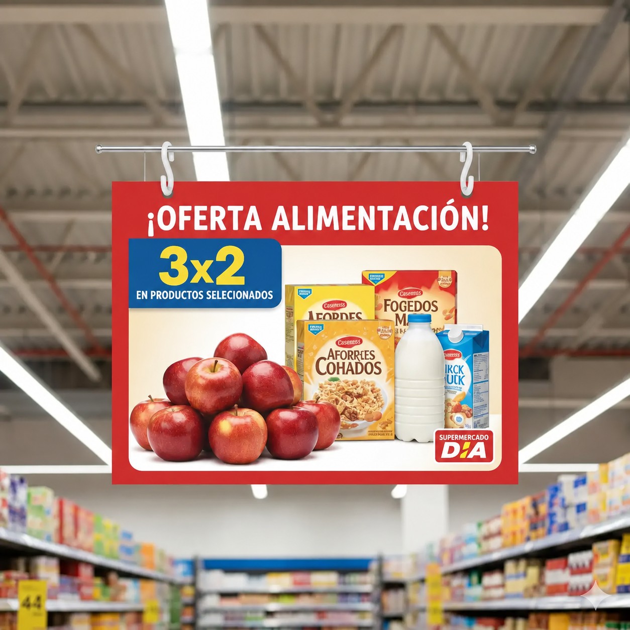 gancho plástico para carteles