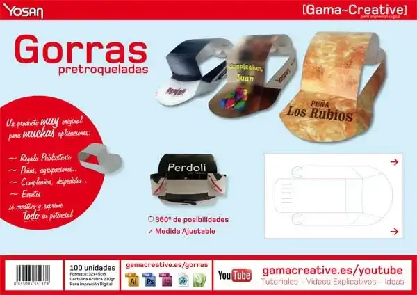 gorra publicitaria para lanzamiento producto