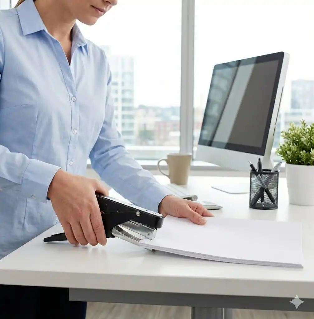 grapadora tipo pinza para oficina