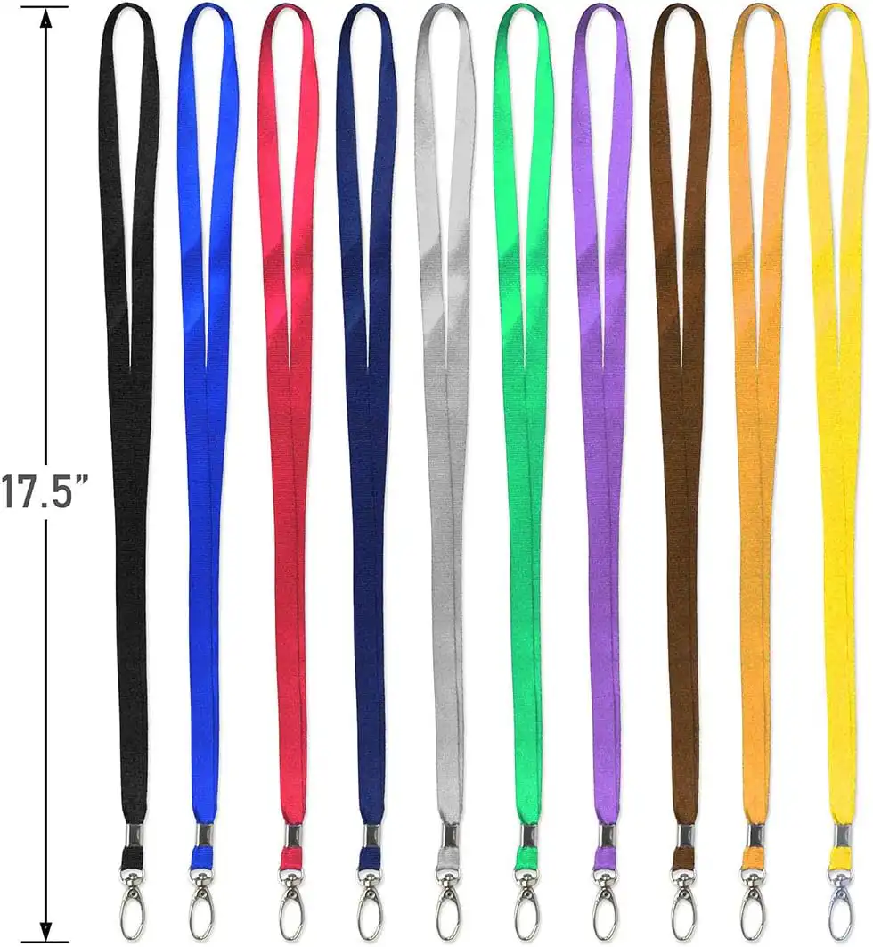 lanyards de identificación con gancho metálico en colores