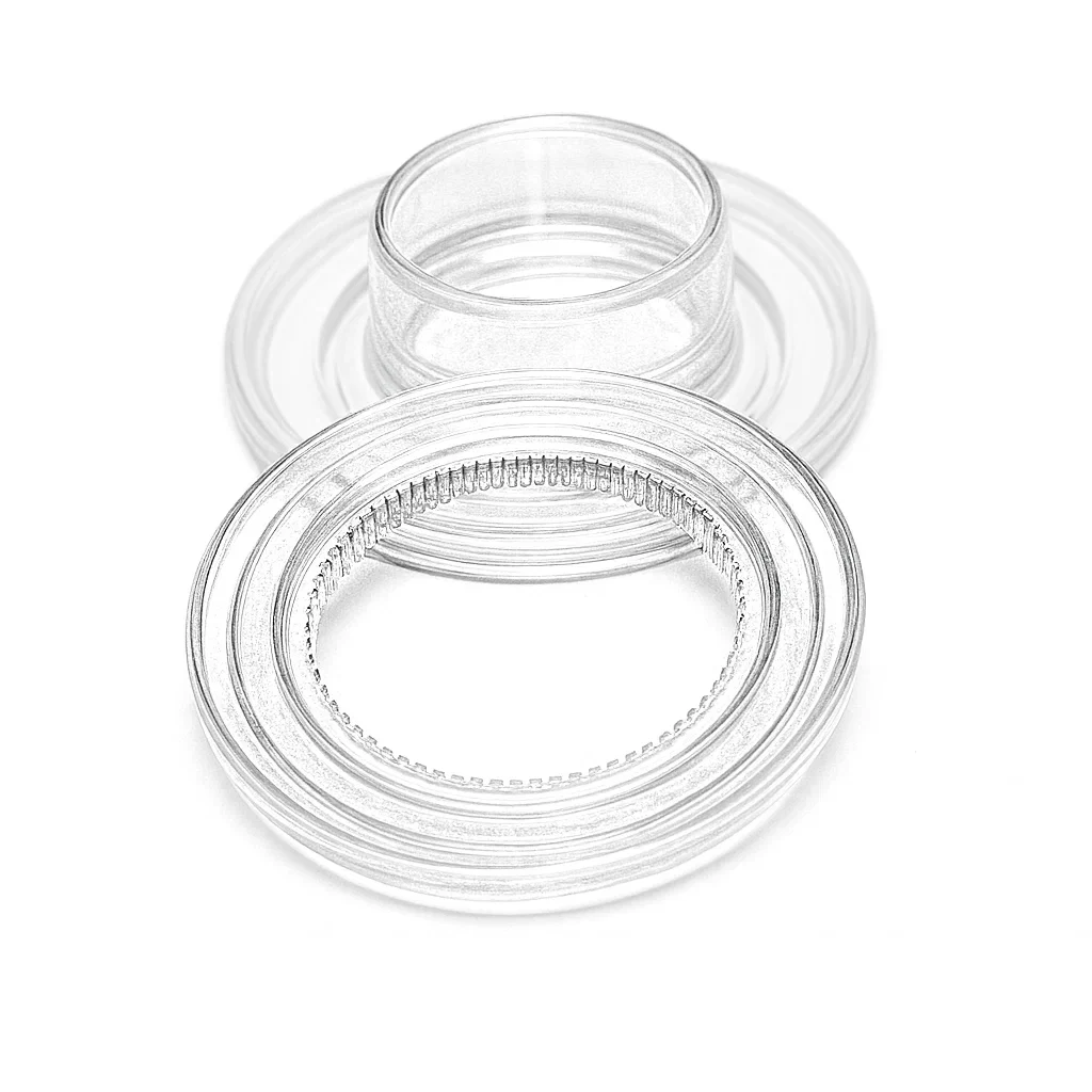 Ollaos y Arandelas Transparentes 12mm Dentados