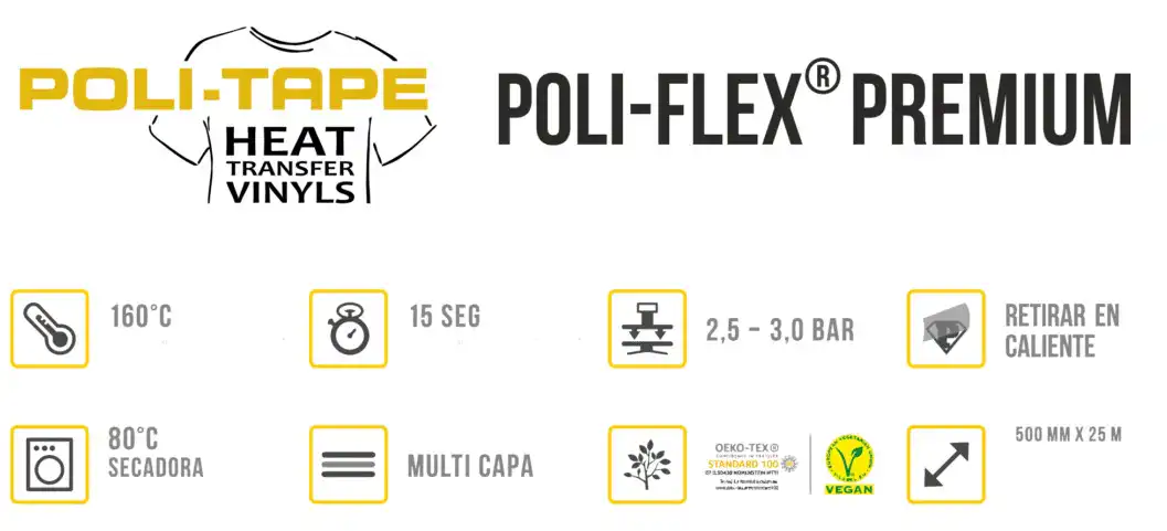 vinilo para personalización de ropa