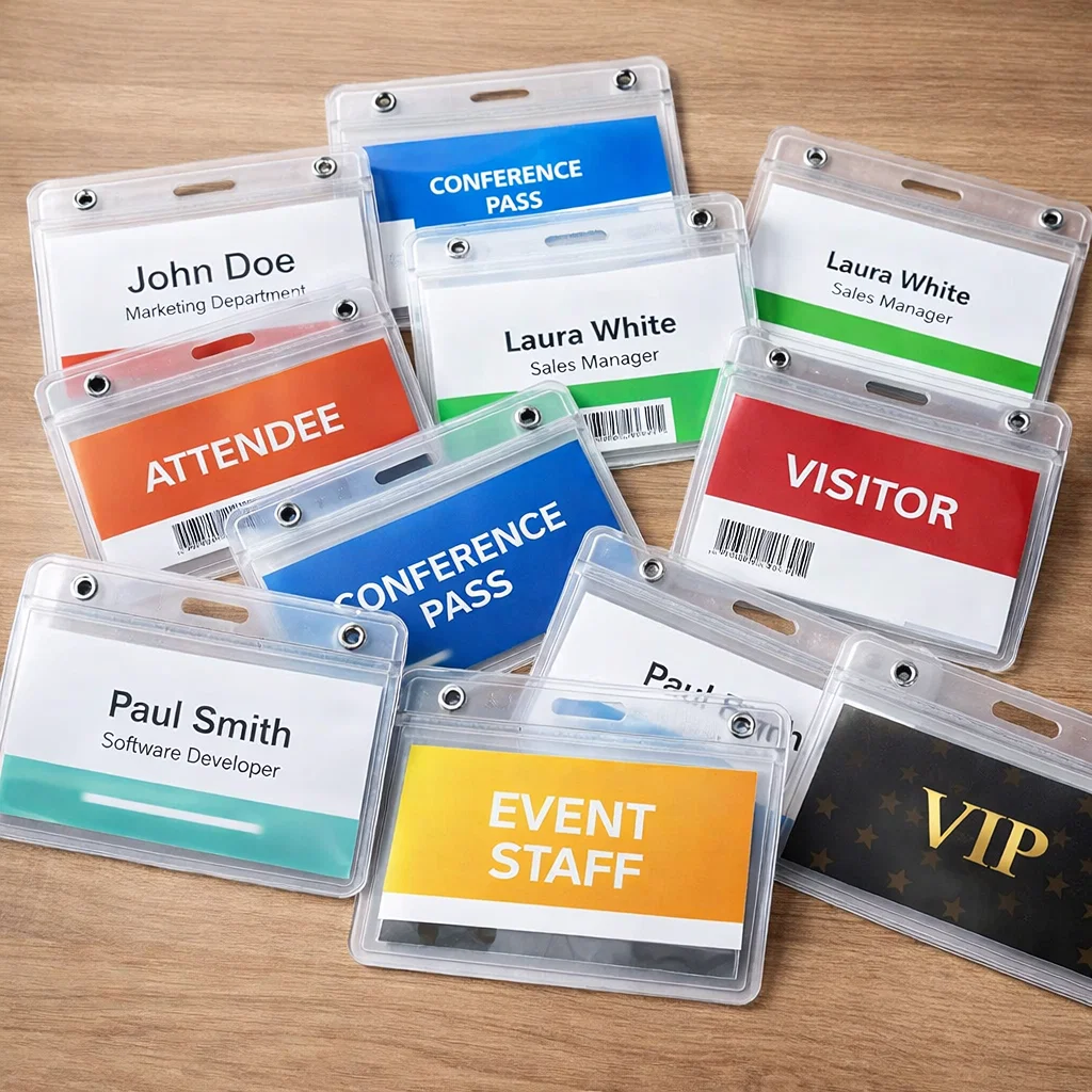 porta tarjetas reutilizable