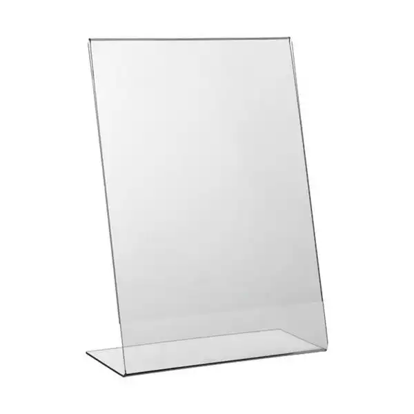 portacartel A4 metacrilato inclinado