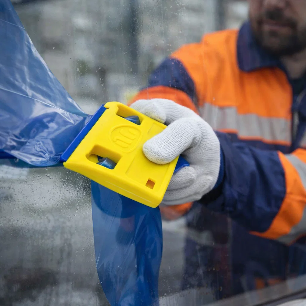 rasqueta antirasguños para quitar adhesivos sin marcar