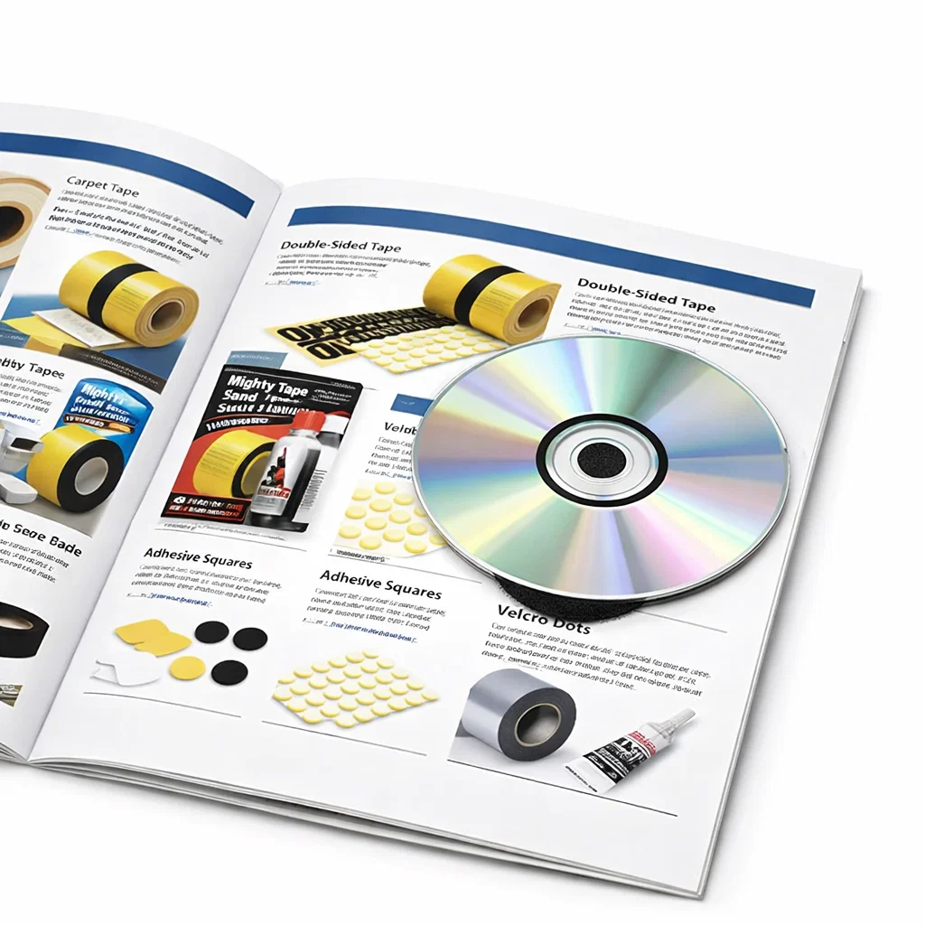 sujeta cd de espuma autoadhesiva 