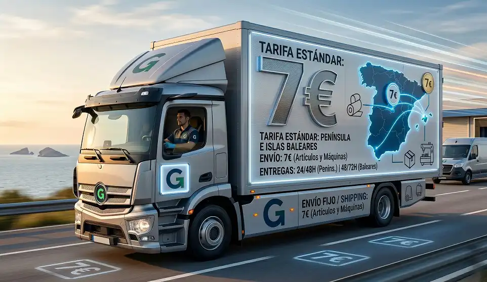 Tarifa estándar envío 7€ Merkaprinter Península e Islas Baleares