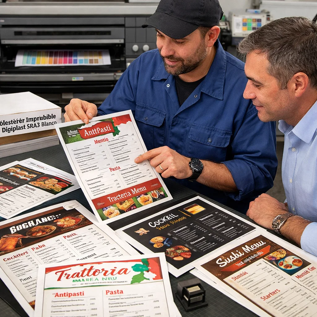 papel poliéster SRA3 para impresión digital